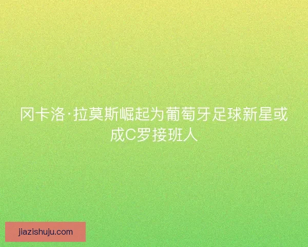 冈卡洛·拉莫斯崛起为葡萄牙足球新星或成C罗接班人